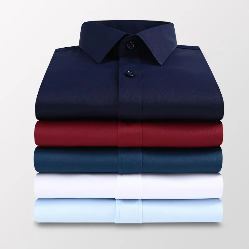 Men Formal Wear Pink - 2026 New Men's Long-sleeved Shirts Spring