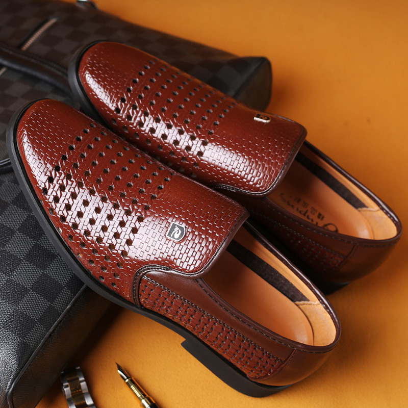 Formal Men Office Wear Sandals - Summer New Leather Shoes Men's Business