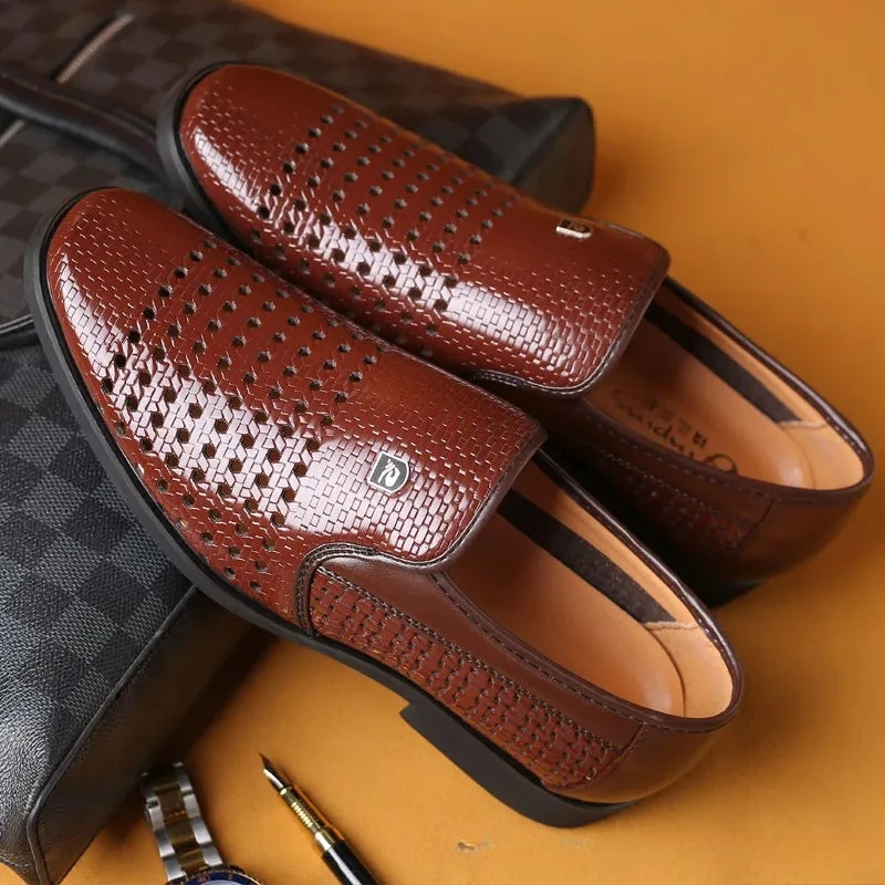 Formal Men Office Wear Sandals - Summer New Leather Shoes Men's Business