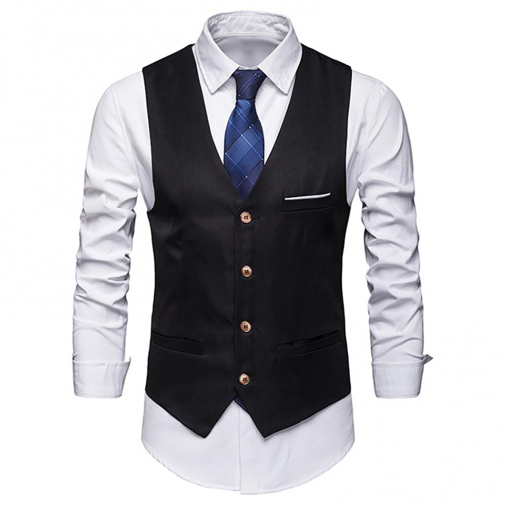 Formal Vest Waistcoat - Dress Vests For Men Slim Fits