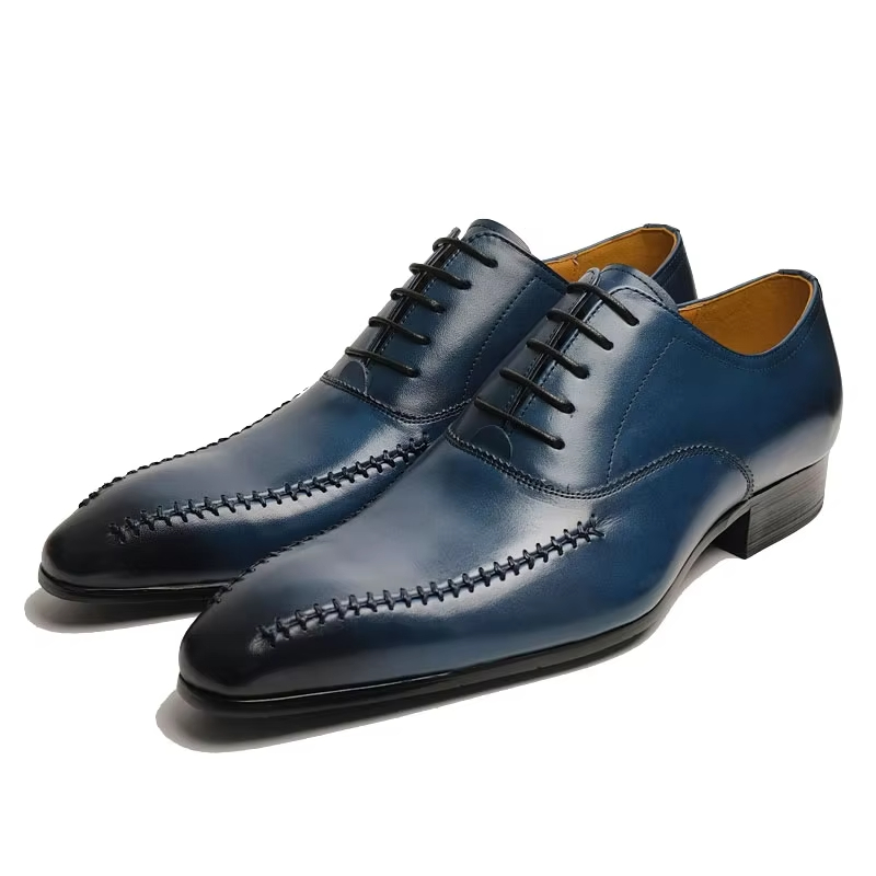 Men Formal Wear Office - High-end luxury Men's Genuine Leather Dress