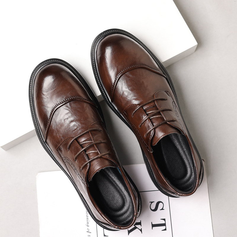 Men's leather shoes for casual - Men Formal Wear Office review and price