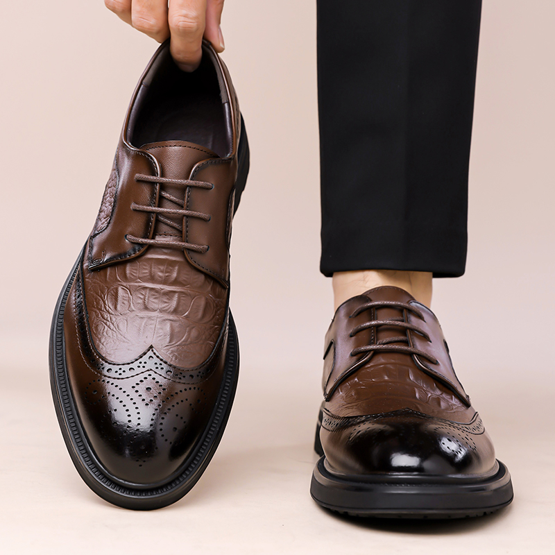 Summer New Leather Shoes Men's - Formal Men Office Wear Sandals review and price