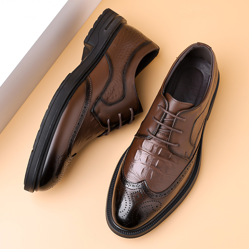 Summer New Leather Shoes Men's - Formal Men Office Wear Sandals review and price
