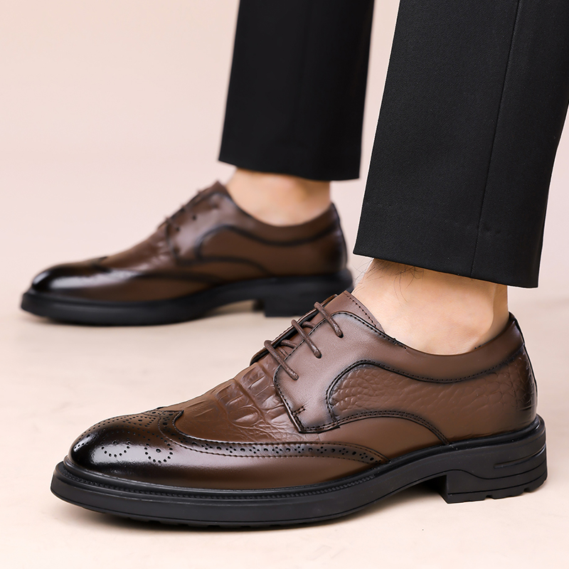 Summer New Leather Shoes Men's - Formal Men Office Wear Sandals review and price