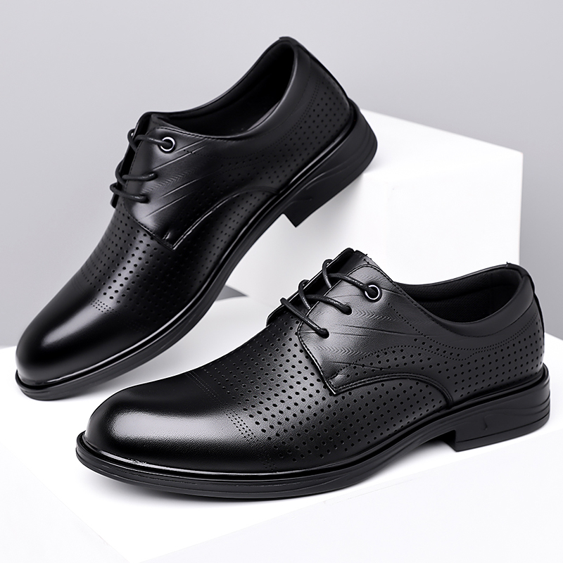 Summer New Leather Shoes Men's - Formal Men Office Wear Sandals review and price