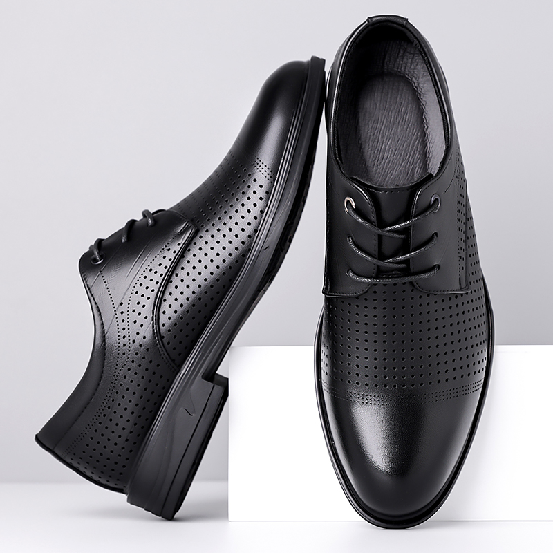 Summer New Leather Shoes Men's - Formal Men Office Wear Sandals review and price