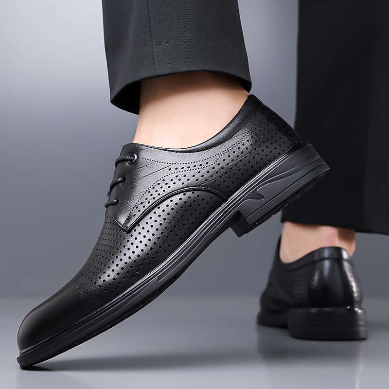Summer New Leather Shoes Men's - Formal Men Office Wear Sandals review and price