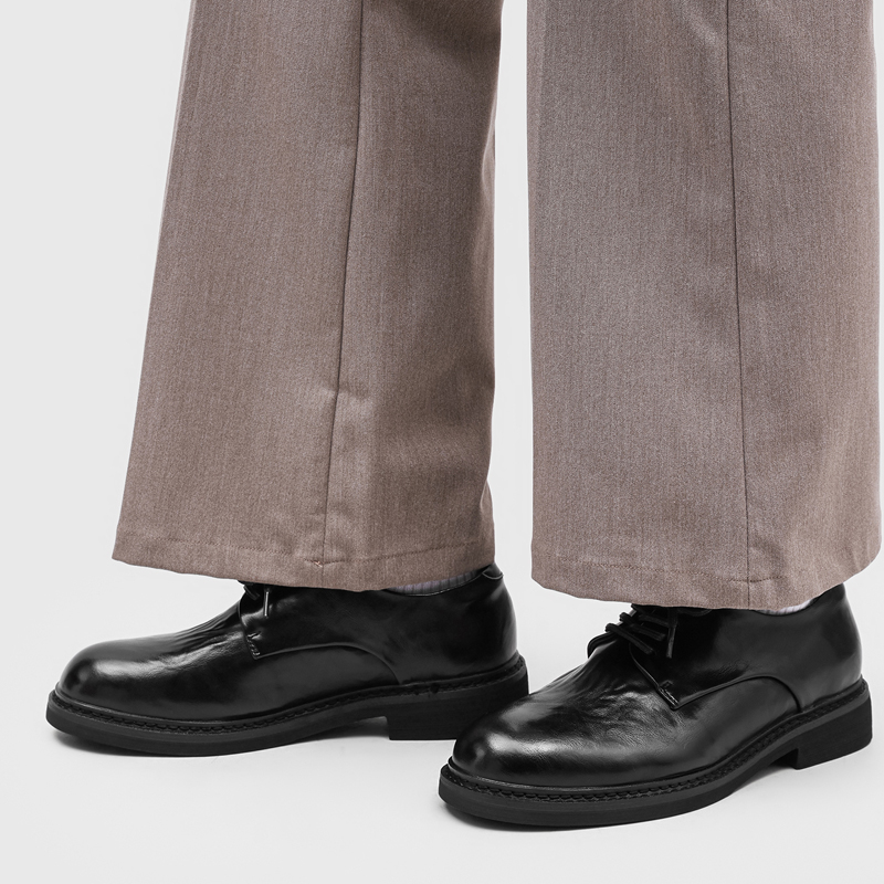 Light Luxury Pleated Men Derby - Formal Wear Men H&M review and price