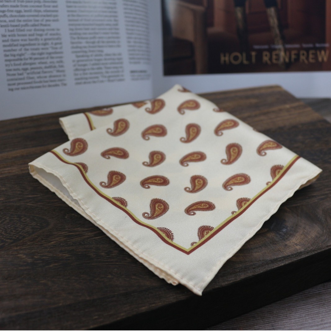 Vintage Print Pocket Square  M - Formal Wear Men H&M review and price