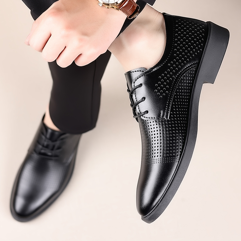 Summer New Leather Shoes Men's - Formal Men Office Wear Sandals review and price