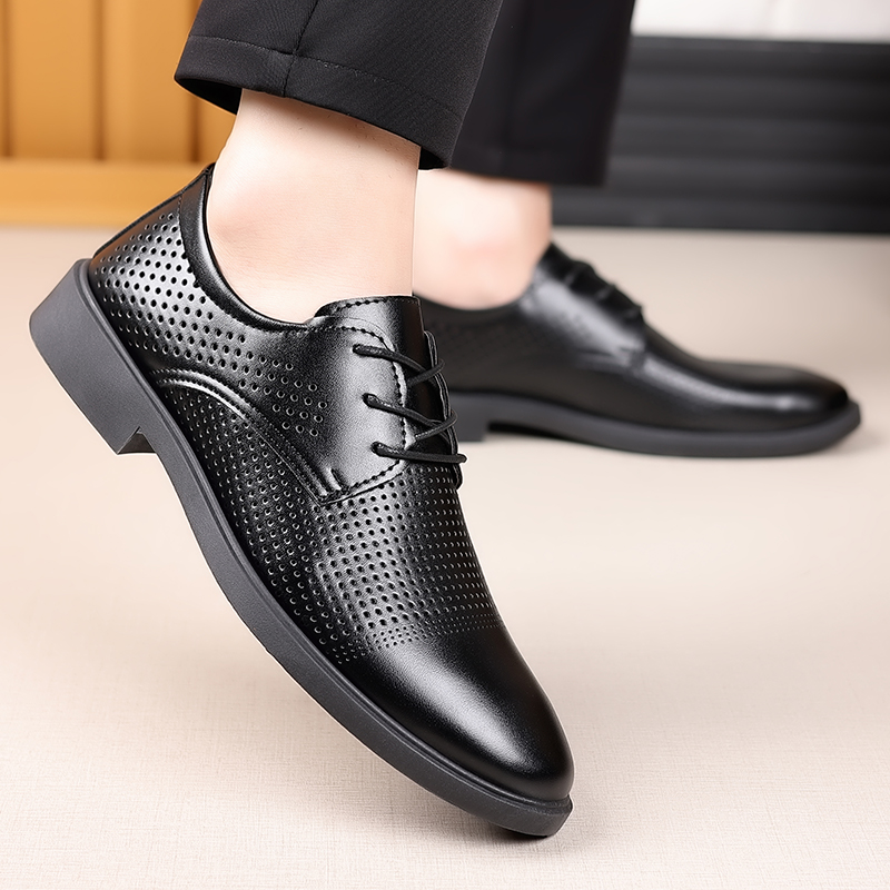 Summer New Leather Shoes Men's - Formal Men Office Wear Sandals review and price