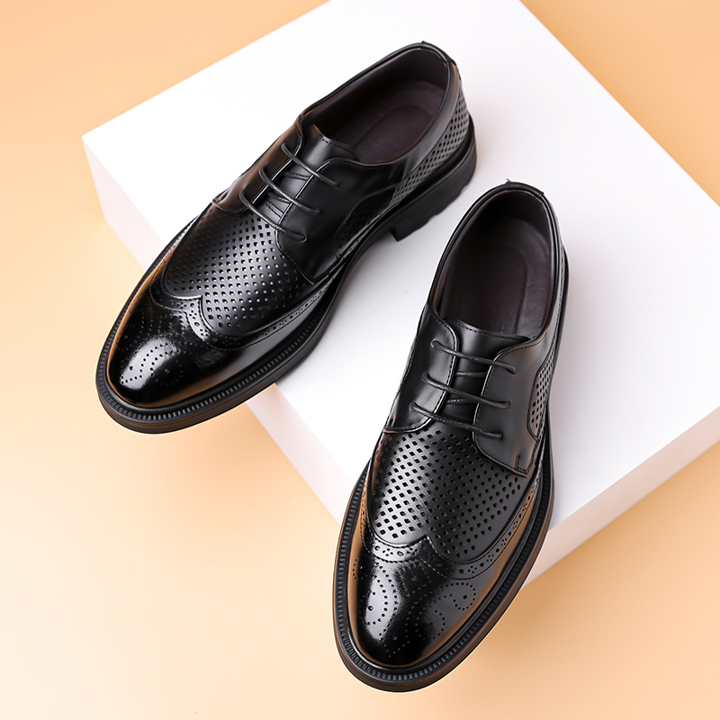 Summer New Leather Shoes Men's - Formal Men Office Wear Sandals review and price