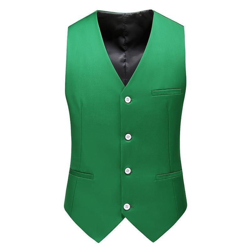 19 Colors Men Vest Solid Color - Formal Vest Waistcoat review and price