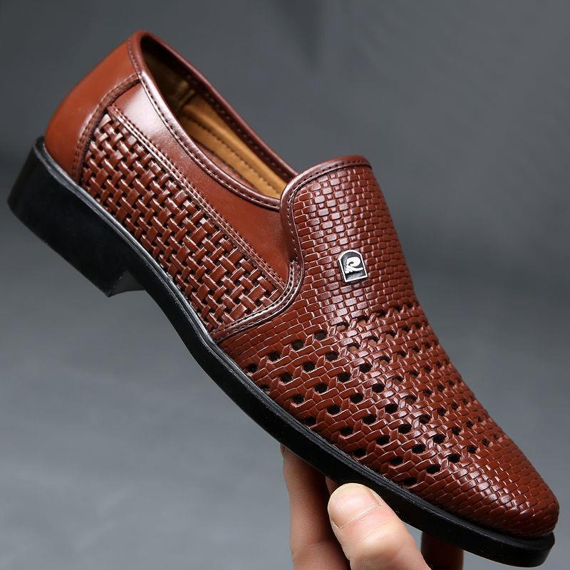 Summer New Leather Shoes Men's - Formal Men Office Wear Sandals review and price