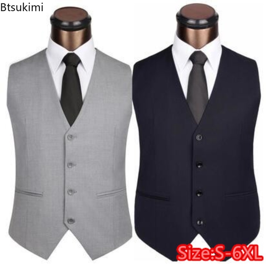 S-6XL Plus Size Men's Korean S - Formal Vest Waistcoat review and price