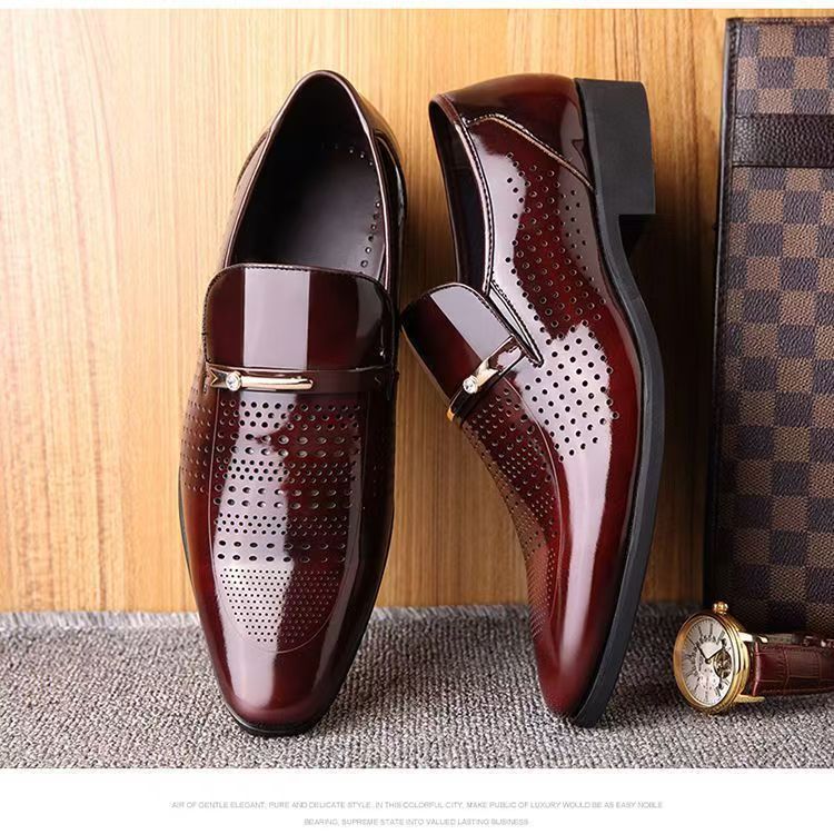 Summer New Leather Shoes Men's - Formal Men Office Wear Sandals review and price