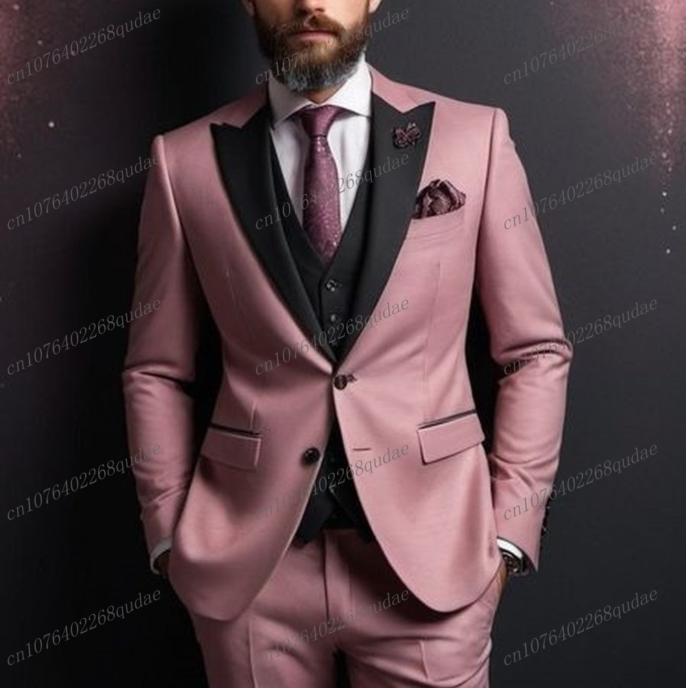 Dark Pink And Black Formal Men - Men Formal Wear Pink review and price