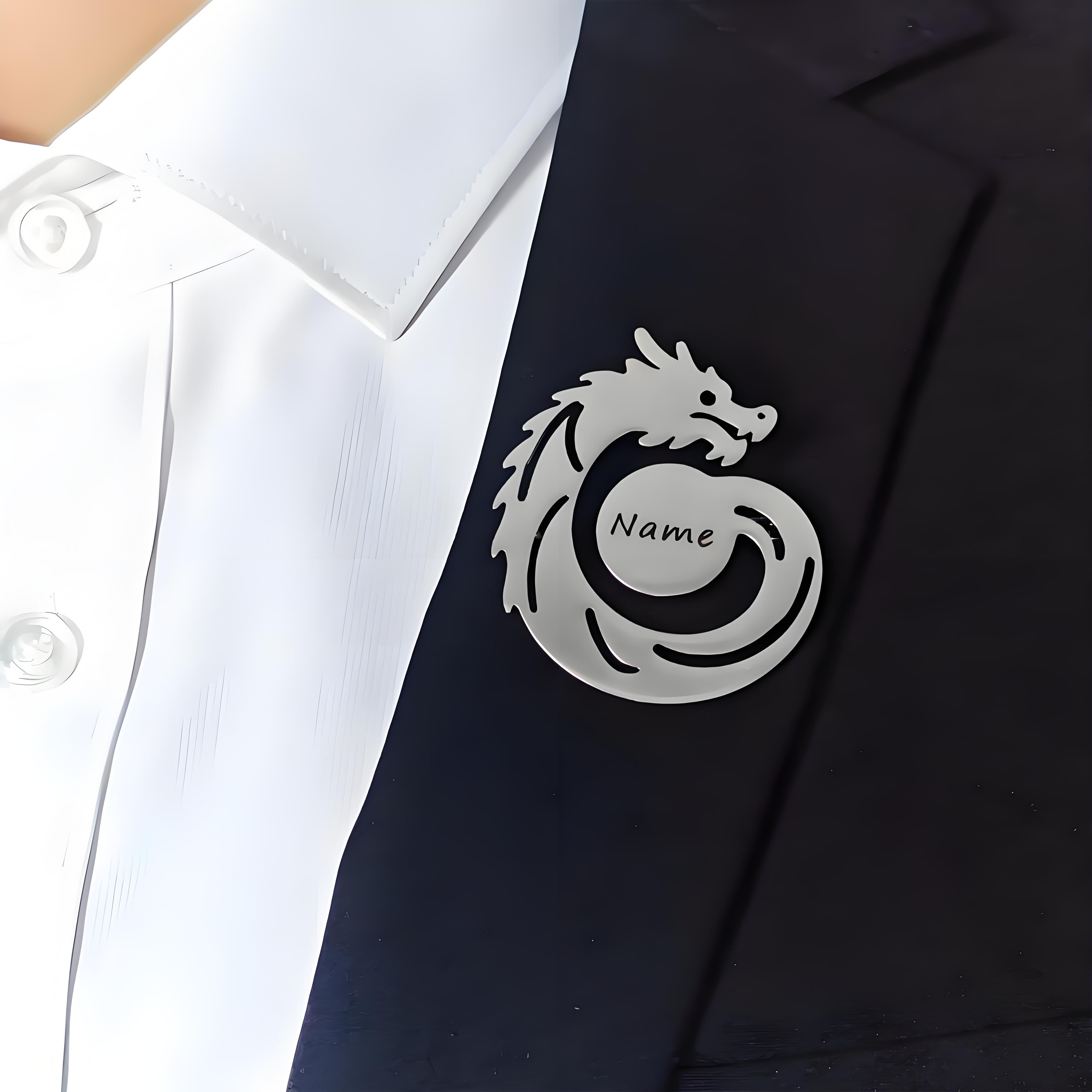 Custom Name Dragon Brooch, Per - Men Formal Wear Names review and price