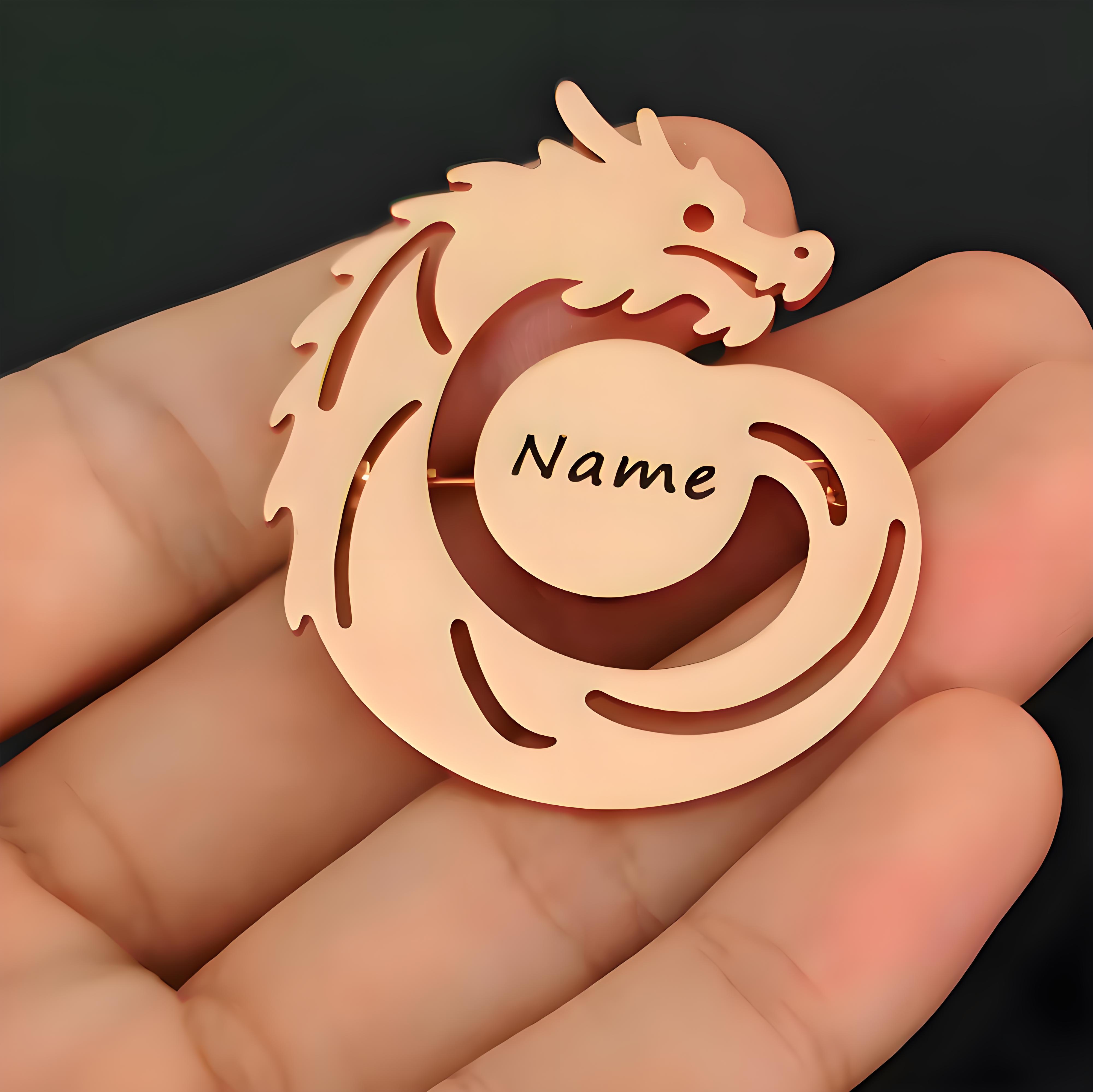 Custom Name Dragon Brooch, Per - Men Formal Wear Names review and price