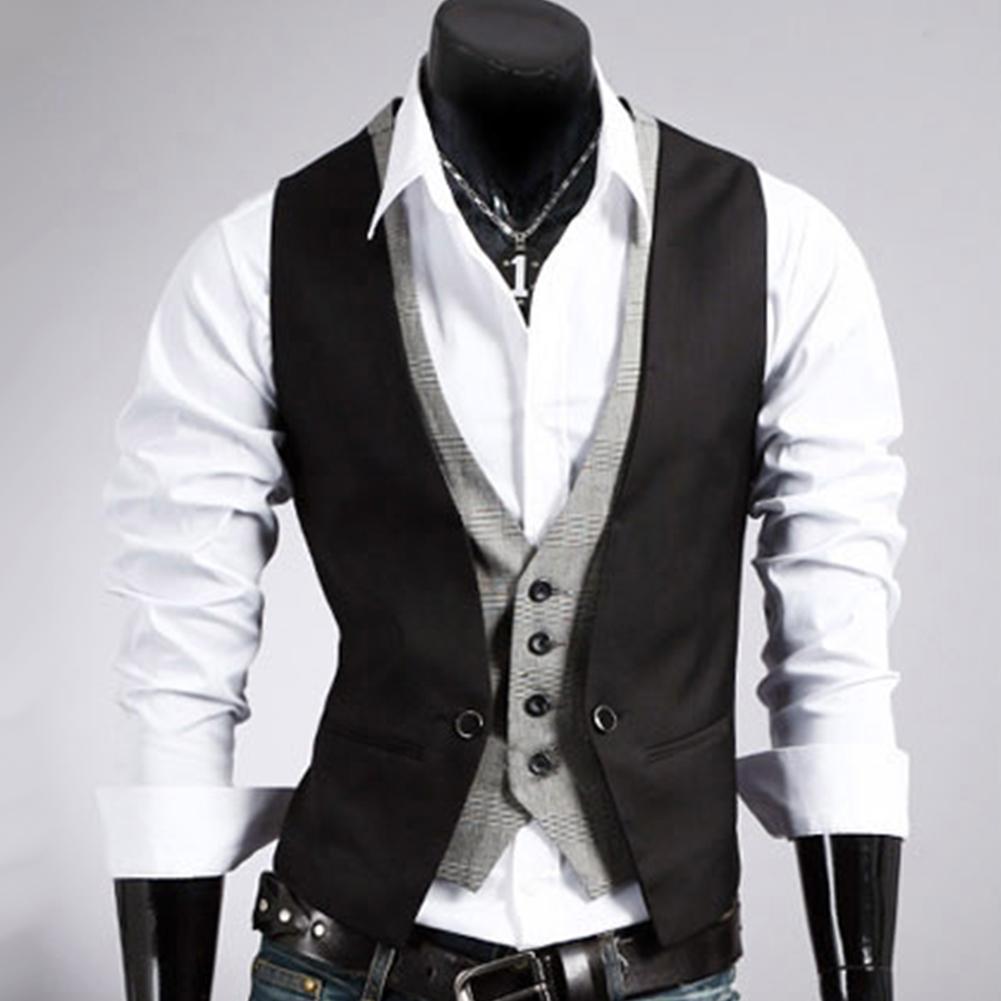 Men Formal Waistcoat Vest Busi - Formal Vest Waistcoat review and price