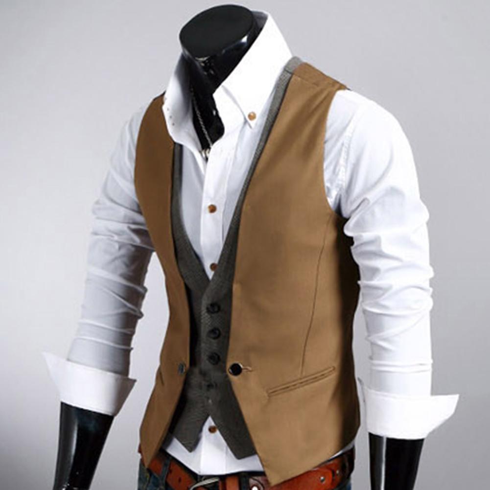 Men Formal Waistcoat Vest Busi - Formal Vest Waistcoat review and price