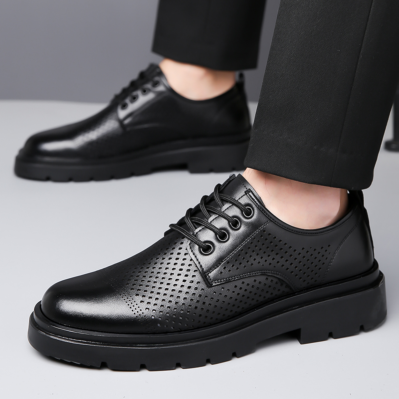 Summer New Leather Shoes Men's - Formal Men Office Wear Sandals review and price