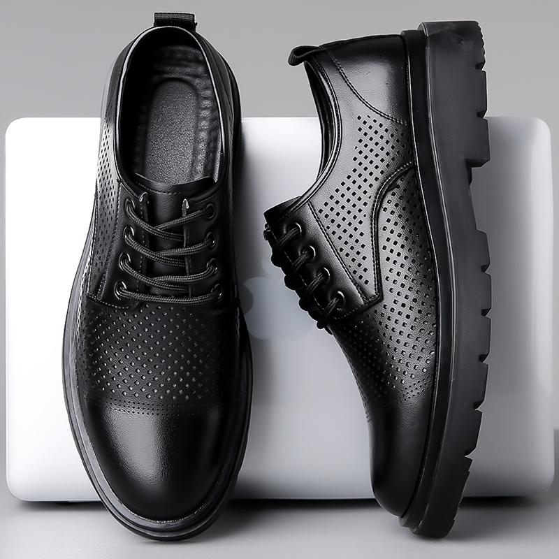 Summer New Leather Shoes Men's - Formal Men Office Wear Sandals review and price