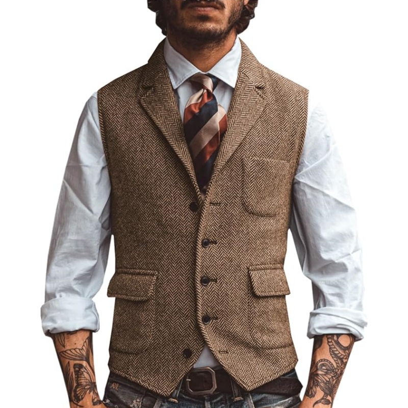 New V Neck Lapel Men's Suits V - Formal Vest Waistcoat review and price
