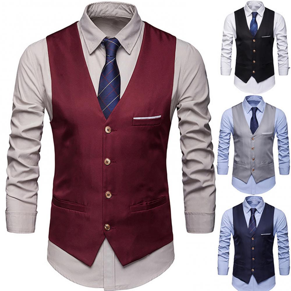 Dress Vests For Men Slim Fits  - Formal Vest Waistcoat review and price