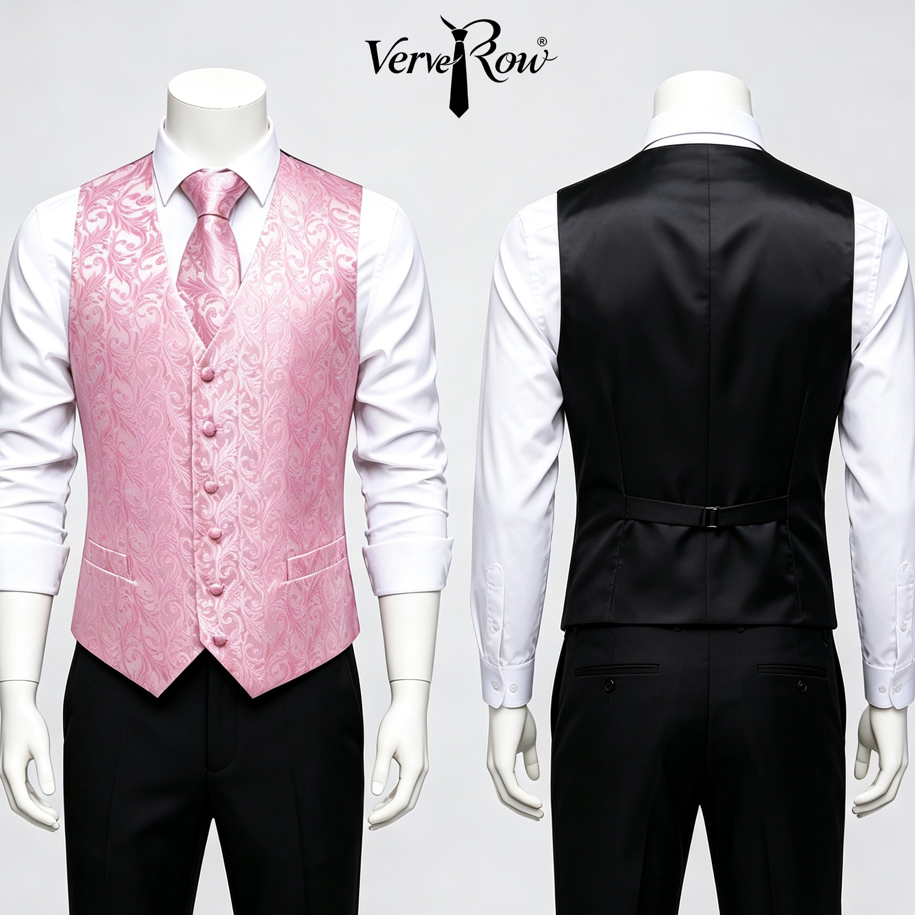 Men Pink Tie Handkerchief Thre - Men Formal Wear Pink review and price