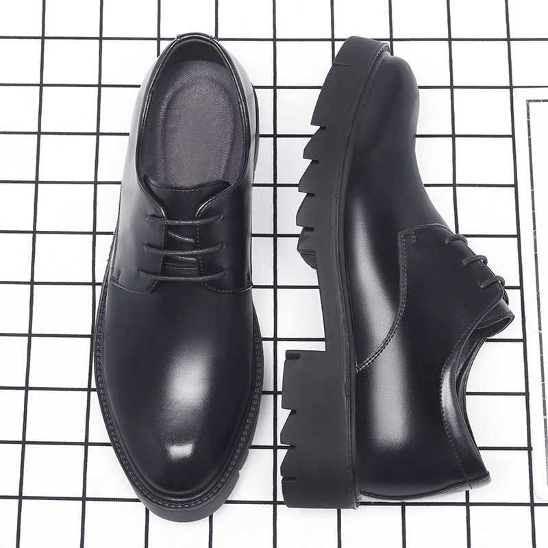 Mens Black Leather Lace Up Dre - Men Formal Wear Office review and price