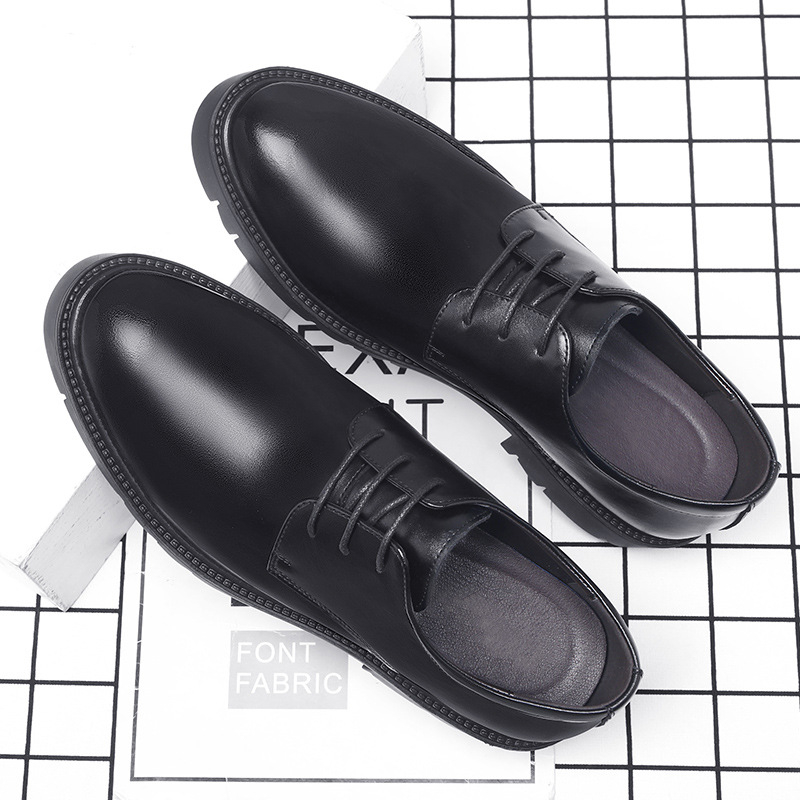 Mens Black Leather Lace Up Dre - Men Formal Wear Office review and price
